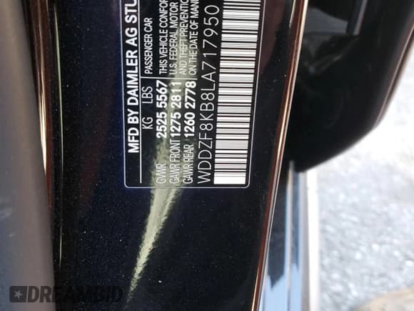 ✅ 2020 Mercedes-Benz E 63 S AMG • VIN: WDDZF8KB8LA717950 • Лот: 44249075. Опубликован ранее на Copart с пробегом 27 991 миль. Бесплатный доступ к архиву аукционных продаж из США и подробный отчёт об истории автомобиля на DreamBid. Изображение 13.