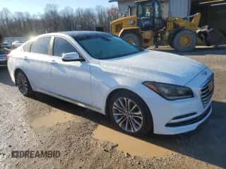 2015 Hyundai Genesis 3.8L z VIN KMHGN4JE3FU069845, wystawiony jako Copart lot #81885764 z przebiegiem 112 403 mil mil oraz Szkoda całkowita • Salvage title. Historia ofert i sprzedaży dostępna na DreamBid. Obrazek 4.