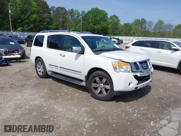 ✅ 2011 Nissan Armada SV • VIN: 5N1BA0ND4BN609000 • Lot: 42107054. Listed on IAAI with 180,433 mi. Free auction sales archive from the USA and detailed vehicle history report at DreamBid. Image 1.