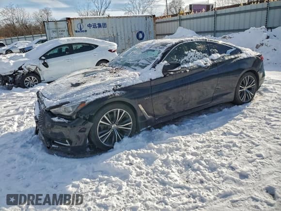✅ 2017 Infiniti Q60 Premium • VIN: JN1EV7EL3HM553235 • Lot: 95821485. Listed on Copart with 64,643 mi. Free auction sales archive from the USA and detailed vehicle history report at DreamBid. Image 1.