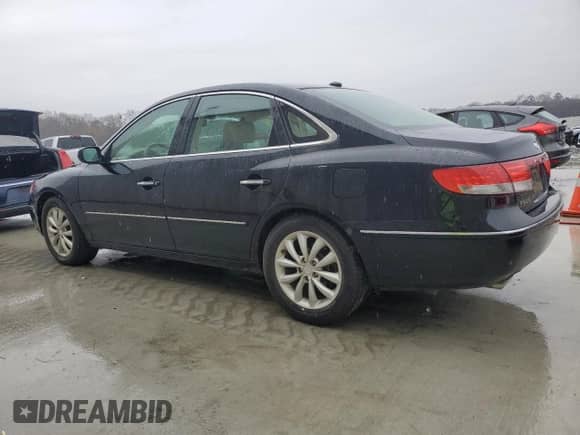 2007 Hyundai Azera SE with VIN KMHFC46F17A231820, listed as a Copart auction lot 46066755 with 56,813 mi miles and Salvage title. Bid and sale history available at DreamBid. Image 2.