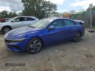 ✅ 2024 Hyundai Elantra Limited • VIN: KMHLN4DJ5RU097447 • Lot: 68783955. Listed on Copart with 18,799 mi. Free auction sales archive from the USA and detailed vehicle history report at DreamBid. Image 1.