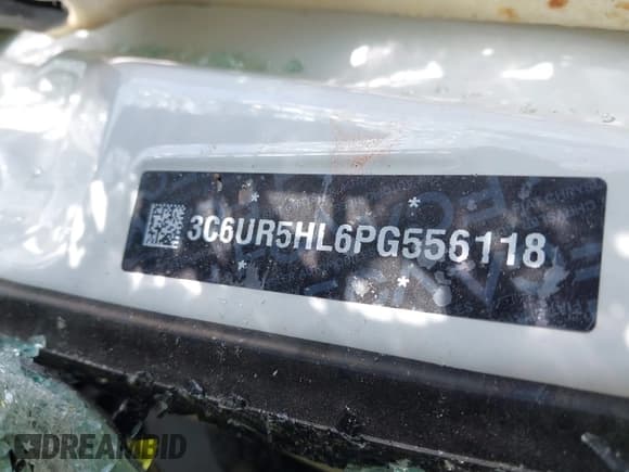 ✅ 2023 Ram 2500 Tradesman • VIN: 3C6UR5HL6PG556118 • Лот: 39993736. Опубликован ранее на IAAI с пробегом Не указан. Бесплатный доступ к архиву аукционных продаж из США и подробный отчёт об истории автомобиля на DreamBid. Изображение 9.