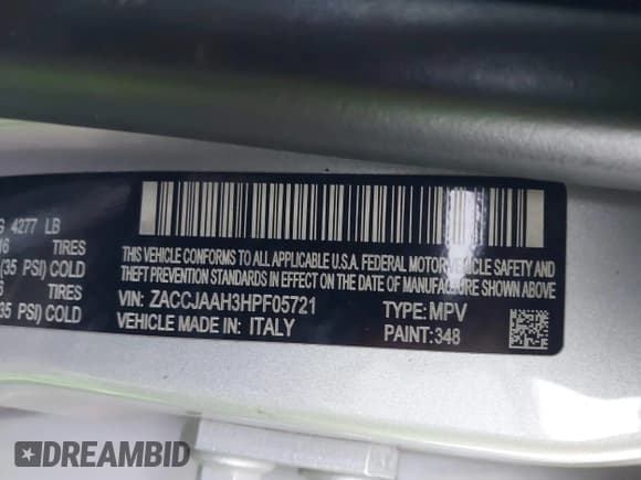 ✅ 2017 Jeep Renegade Sport • VIN: ZACCJAAH3HPF05721 • Lot: 41483463. Wystawiony na IAAI z przebiegiem 86 414 mil. Bezpłatny archiwum sprzedaży aukcyjnych z USA i szczegółowy raport historii pojazdu na DreamBid. Zdjęcie 9.