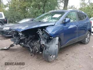 2015 Hyundai Tucson SE with VIN KM8JU3AG6FU013869, listed as a IAAI auction lot 43277324 with 134,482 mi miles and . Bid and sale history available at DreamBid. Image 6.