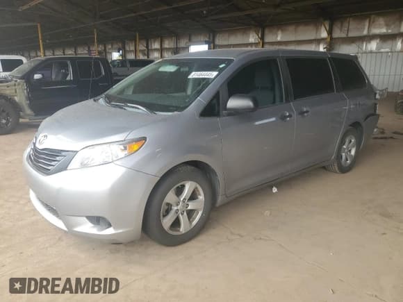 ✅ 2012 Toyota Sienna • VIN: 5TDZK3DC3CS277508 • Lot: 81464445. Listed on Copart with 64,092 mi. Free auction sales archive from the USA and detailed vehicle history report at DreamBid. Image 1.