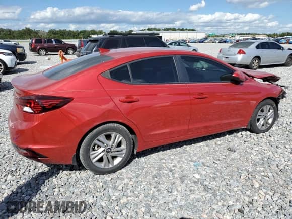 2020 Hyundai Elantra SEL with VIN 5NPD84LF2LH527952, listed as a Copart auction lot 87271035 with 92,893 mi miles and Non repairable. Bid and sale history available at DreamBid. Image 3.