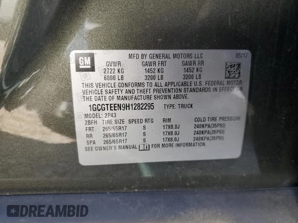 ✅ 2017 Chevrolet Colorado 4WD ZR2 • VIN: 1GCGTEEN9H1282295 • Лот: 72265624. Опубликован ранее на Copart с пробегом 54 154 миль. Бесплатный доступ к архиву аукционных продаж из США и подробный отчёт об истории автомобиля на DreamBid. Изображение 12.