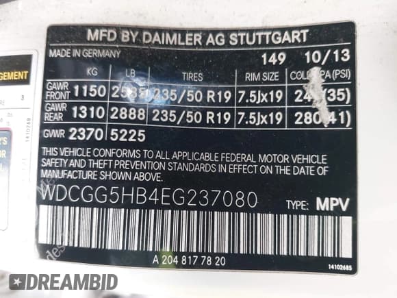 ✅ 2014 Mercedes-Benz GLK 350 • VIN: WDCGG5HB4EG237080 • Лот: 42961496. Опубликован ранее на IAAI с пробегом 208 529 миль. Бесплатный доступ к архиву аукционных продаж из США и подробный отчёт об истории автомобиля на DreamBid. Изображение 9.