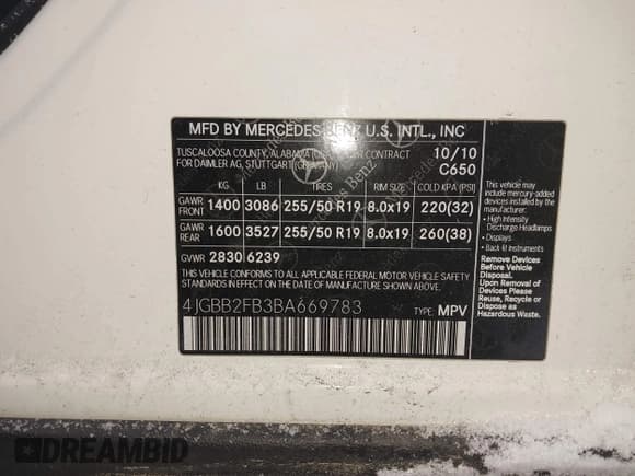 ✅ 2011 Mercedes-Benz M 350 • VIN: 4JGBB2FB3BA669783 • Лот: 41492561. Опубликован ранее на IAAI с пробегом Не указан. Бесплатный доступ к архиву аукционных продаж из США и подробный отчёт об истории автомобиля на DreamBid. Изображение 9.