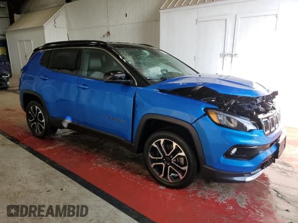 ✅ 2023 Jeep Compass Limited • VIN: 3C4NJDCN7PT566056 • Lot: 60302625. Listed on Copart with 42,541 mi. Free auction sales archive from the USA and detailed vehicle history report at DreamBid. Image 4.