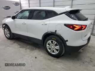 2021 Chevrolet Blazer LT with VIN 3GNKBHRS6MS548466, listed as a Copart auction lot 72961914 with 63,299 mi miles and Salvage title. Bid and sale history available at DreamBid. Image 2.