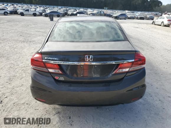 ✅ 2013 Honda Civic LX • VIN: 19XFB2F57DE008502 • Lot: 86656345. Listed on Copart with 73,983 mi. Free auction sales archive from the USA and detailed vehicle history report at DreamBid. Image 6.