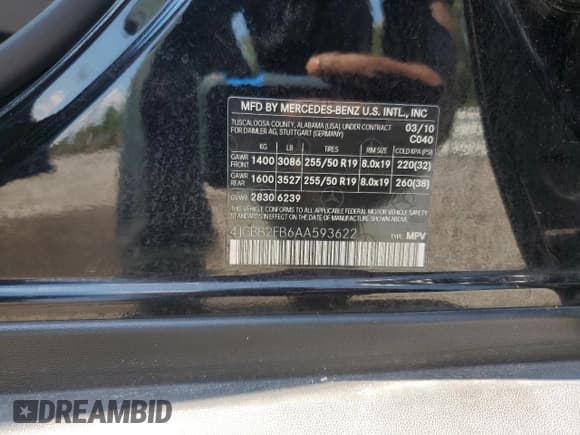 ✅ 2010 Mercedes-Benz M 350 • VIN: 4JGBB2FB6AA593622 • Lot: 69409445. Listed on Copart with 130,494 mi. Free auction sales archive from the USA and detailed vehicle history report at DreamBid. Image 12.