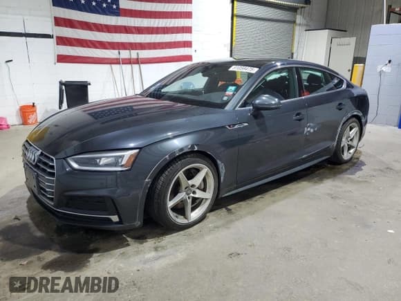 ✅ 2018 Audi A5 Sportback Premium Plus • VIN: WAUENCF54JA019283 • Lot: 91059475. Listed on Copart with 153,959 mi. Free auction sales archive from the USA and detailed vehicle history report at DreamBid. Image 1.