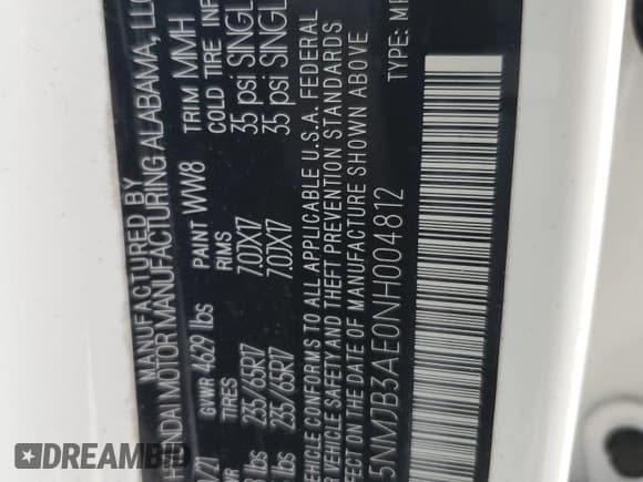 ✅ 2022 Hyundai Tucson SEL • VIN: 5NMJB3AE0NH004812 • Lot: 71742844. Wystawiony na Copart z przebiegiem 77 523 mil. Bezpłatny archiwum sprzedaży aukcyjnych z USA i szczegółowy raport historii pojazdu na DreamBid. Zdjęcie 13.