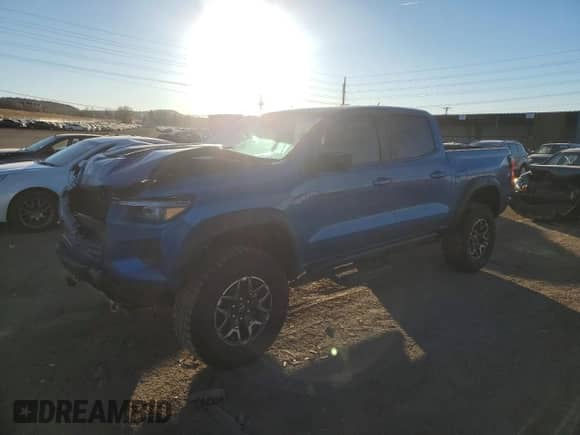 2023 Chevrolet Colorado 4WD ZR2 with VIN 1GCPTFEK9P1260839, listed as a Copart auction lot 88793675 with Not provided miles and Salvage title. Bid and sale history available at DreamBid. Image 1.