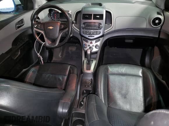 2012 Chevrolet Sonic LTZ with VIN 1G1JE5SH9C4143735, listed as a Copart auction lot 47083355 with 109,585 mi miles and Salvage title. Bid and sale history available at DreamBid. Image 8.