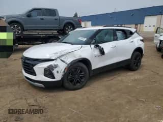 2021 Chevrolet Blazer LT with VIN 3GNKBBRA2MS505117, listed as a Copart auction lot 67595055 with 92,957 mi miles and Non repairable. Bid and sale history available at DreamBid. Image 1.