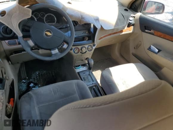 ✅ 2007 Chevrolet Aveo LS • VIN: KL1TD56657B076247 • Lot: 56247915. Wystawiony na Copart z przebiegiem Nie podano. Bezpłatny archiwum sprzedaży aukcyjnych z USA i szczegółowy raport historii pojazdu na DreamBid. Zdjęcie 8.