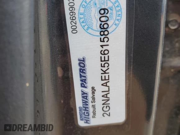 ✅ 2014 Chevrolet Equinox LS • VIN: 2GNALAEK5E6158609 • Лот: 89809305. Опубликован ранее на Copart с пробегом 157 306 миль. Бесплатный доступ к архиву аукционных продаж из США и подробный отчёт об истории автомобиля на DreamBid. Изображение 13.