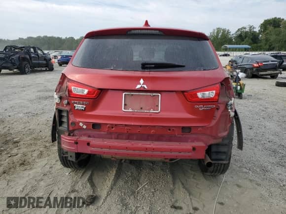 2017 Mitsubishi Outlander ES with VIN JA4AR3AU7HZ032281, listed as a Copart auction lot 69780575 with 121,528 mi miles and Salvage title. Bid and sale history available at DreamBid. Image 6.