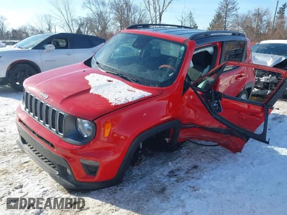 ✅ 2023 Jeep Renegade Limited • VIN: ZACNJDD11PPP35035 • Lot: 41355944. Listed on IAAI with Not provided. Free auction sales archive from the USA and detailed vehicle history report at DreamBid. Image 2.
