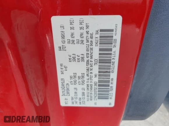 ✅ 2007 Dodge Dakota ST • VIN: 1D7HE22K97S213063 • Лот: 91162835. Опубликован ранее на Copart с пробегом 186 258 миль. Бесплатный доступ к архиву аукционных продаж из США и подробный отчёт об истории автомобиля на DreamBid. Изображение 13.