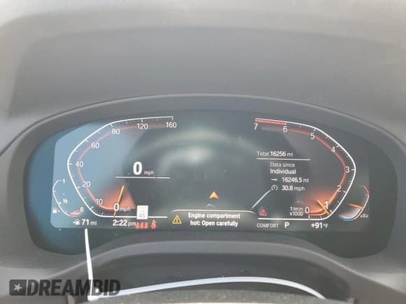 ✅ 2024 BMW X3 sDrive30i • VIN: WBX47DP05RN251402 • Lot: 61378665. Listed on Copart with 16,256 mi. Free auction sales archive from the USA and detailed vehicle history report at DreamBid. Image 9.