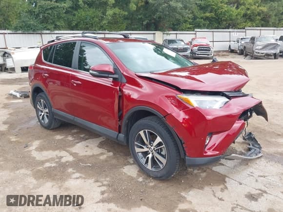 ✅ 2018 Toyota RAV4 XLE • VIN: 2T3WFREV4JW495415 • Lot: 43297469. Listed on IAAI with Not provided. Free auction sales archive from the USA and detailed vehicle history report at DreamBid. Image 1.