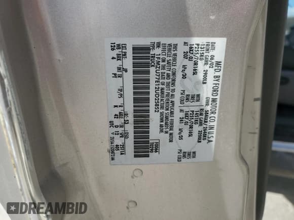 ✅ 2002 Ford Explorer Sport Trac Value • VIN: 1FMZU77E12UD25852 • Lot: 90370455. Listed on Copart with 201,483 mi. Free auction sales archive from the USA and detailed vehicle history report at DreamBid. Image 12.