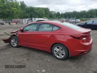 2019 Hyundai Elantra Limited with VIN KMHD84LF0KU785662, listed as a Copart auction lot 59732165 with 36,766 mi miles and Salvage title. Bid and sale history available at DreamBid. Image 2.