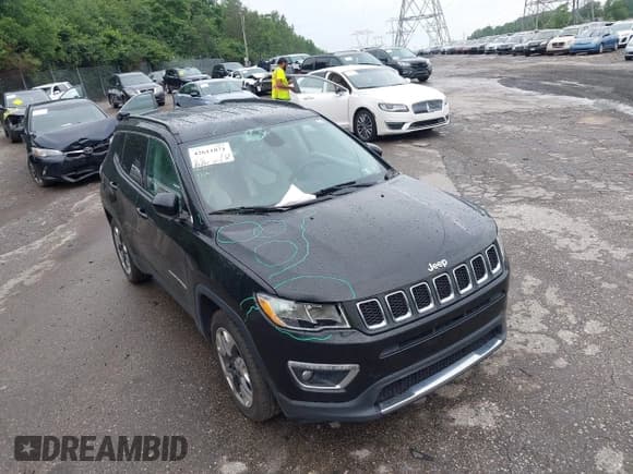 ✅ 2020 Jeep Compass Limited • VIN: 3C4NJCCB3LT169096 • Lot: 42611871. Listed on IAAI with 82,801 mi. Free auction sales archive from the USA and detailed vehicle history report at DreamBid. Image 6.