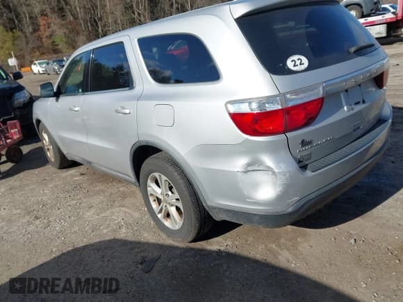 ✅ 2012 Dodge Durango SXT • VIN: 1C4RDJAG9CC112313 • Lot: 43709220. Listed on IAAI with 148,676 mi. Free auction sales archive from the USA and detailed vehicle history report at DreamBid. Image 3.