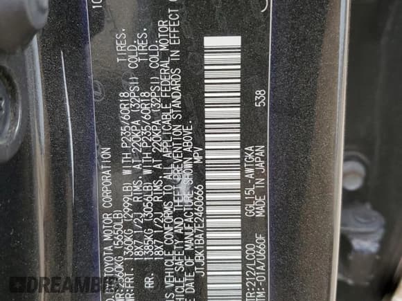 ✅ 2014 Lexus RX 350 • VIN: JTJBK1BA7E2460666 • Lot: 86255825. Wystawiony na Copart z przebiegiem 102 700 mil. Bezpłatny archiwum sprzedaży aukcyjnych z USA i szczegółowy raport historii pojazdu na DreamBid. Zdjęcie 13.