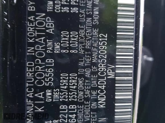 ✅ 2024 Kia EV6 GT-Line • VIN: KNDC4DLC9R5209512 • Lot: 46708445. Wystawiony na Copart z przebiegiem 3 119 mil. Bezpłatny archiwum sprzedaży aukcyjnych z USA i szczegółowy raport historii pojazdu na DreamBid. Zdjęcie 13.