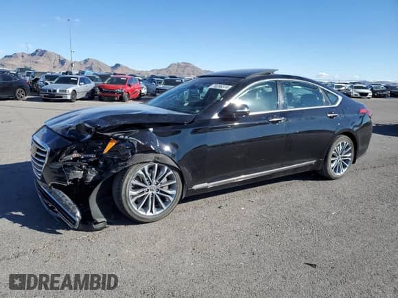 2016 Hyundai Genesis 3.8L z VIN KMHGN4JEXGU139410, wystawiony jako Copart lot #78396374 z przebiegiem 48 310 mil mil oraz Szkoda całkowita • Salvage title. Historia ofert i sprzedaży dostępna na DreamBid. Obrazek 1.