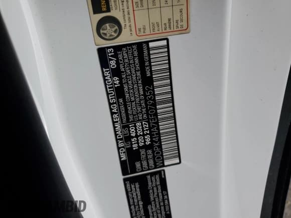 ✅ 2014 Mercedes-Benz SLK 250 • VIN: WDDPK4HA7EF079352 • Lot: 86098455. Wystawiony na Copart z przebiegiem 128 260 mil. Bezpłatny archiwum sprzedaży aukcyjnych z USA i szczegółowy raport historii pojazdu na DreamBid. Zdjęcie 13.