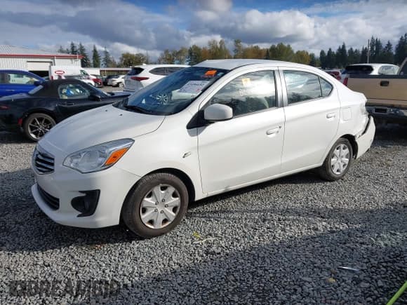 ✅ 2017 Mitsubishi Mirage ES • VIN: ML32F3FJ0HHF06603 • Лот: 43496652. Опубликован ранее на IAAI с пробегом 109 037 миль. Бесплатный доступ к архиву аукционных продаж из США и подробный отчёт об истории автомобиля на DreamBid. Изображение 2.