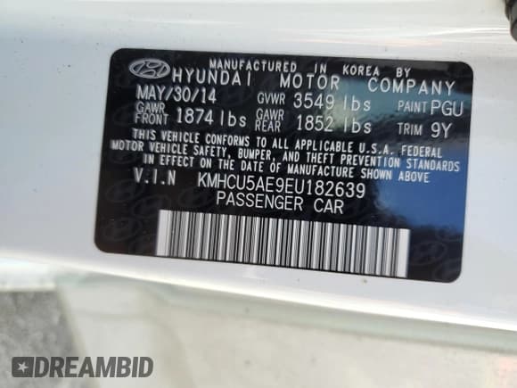 ✅ 2014 Hyundai Accent SE • VIN: KMHCU5AE9EU182639 • Лот: 73854394. Опубликован ранее на Copart с пробегом 128 677 миль. Бесплатный доступ к архиву аукционных продаж из США и подробный отчёт об истории автомобиля на DreamBid. Изображение 13.