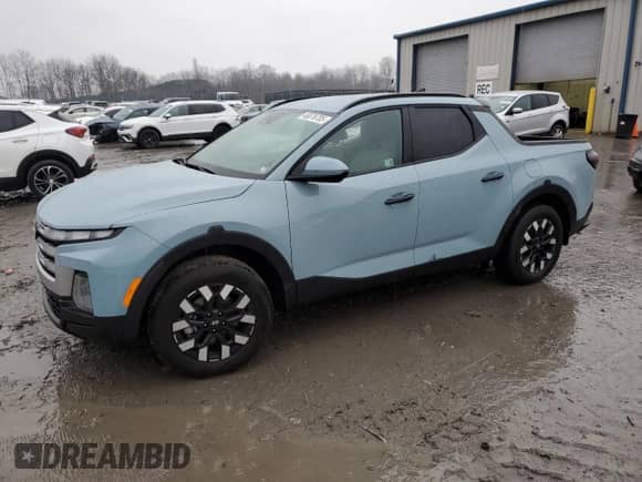 2025 Hyundai Santa Cruz SEL with VIN 5NTJBDDE6SH134174, listed as a Copart auction lot 46876705 with Not provided miles and Salvage title. Bid and sale history available at DreamBid. Image 1.