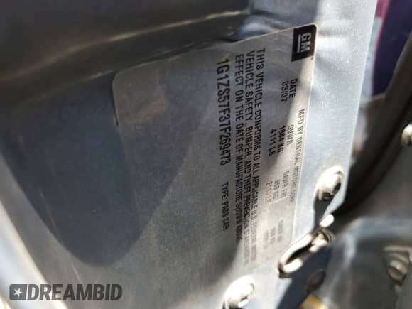 2007 Chevrolet Malibu 1FL with VIN 1G1ZS57F37F269473, listed as a Copart auction lot 61531004 with 245,196 mi miles and Salvage title. Bid and sale history available at DreamBid. Image 13.