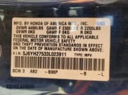 ✅ 2003 Honda Element EX • VIN: 5J6YH27533L023911 • Lot: 56593565. Listed on Copart with 173,639 mi. Free auction sales archive from the USA and detailed vehicle history report at DreamBid. Image 14.