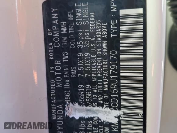 ✅ 2024 Hyundai Tucson SEL Convenience • VIN: KM8JCCD15RU179170 • Lot: 73799014. Wystawiony na Copart z przebiegiem Nie podano. Bezpłatny archiwum sprzedaży aukcyjnych z USA i szczegółowy raport historii pojazdu na DreamBid. Zdjęcie 14.