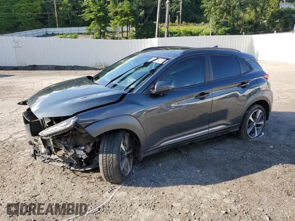 ✅ 2020 Hyundai Kona Ultimate • VIN: KM8K5CA57LU446029 • Лот: 64626253. Опубликован ранее на Copart с пробегом Не указан. Бесплатный доступ к архиву аукционных продаж из США и подробный отчёт об истории автомобиля на DreamBid. Изображение 1.