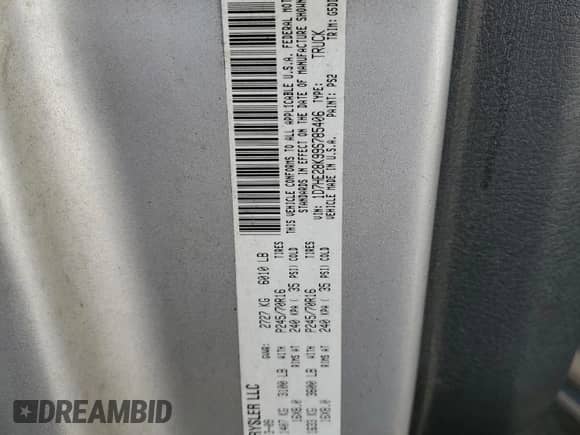 2009 Dodge Dakota ST с VIN 1D7HE28K99S785406, выставлен на аукционе Copart как лот 40571034 с пробегом 161 444 миль миль и Списание • Salvage title. История ставок и продаж доступна на DreamBid. Изображение 13.