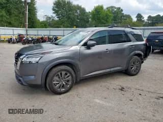 2022 Nissan Pathfinder SV with VIN 5N1DR3BA0NC239385, listed as a Copart auction lot 70762575 with 53,060 mi miles and Salvage title. Bid and sale history available at DreamBid. Image 1.