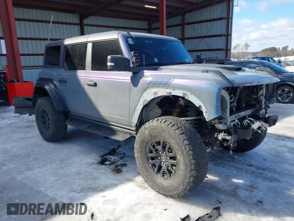 ✅ 2023 Ford Bronco Raptor • VIN: 1FMEE5JR3PLB91029 • Lot: 41654341. Listed on IAAI with 40,669 mi. Free auction sales archive from the USA and detailed vehicle history report at DreamBid. Image 1.