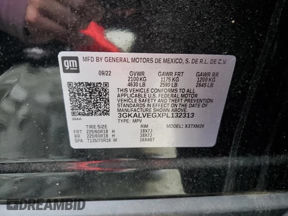 ✅ 2023 GMC Terrain SLT • VIN: 3GKALVEGXPL132313 • Lot: 54517745. Wystawiony na Copart z przebiegiem 11 714 mil. Bezpłatny archiwum sprzedaży aukcyjnych z USA i szczegółowy raport historii pojazdu na DreamBid. Zdjęcie 13.