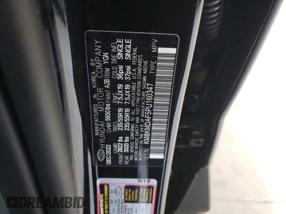 2023 Hyundai Ioniq 5 SE z VIN KM8KMDAF5PU160347, wystawiony jako Copart lot #59949344 z przebiegiem 2 665 mil mil oraz Szkoda całkowita • Salvage title. Historia ofert i sprzedaży dostępna na DreamBid. Obrazek 13.